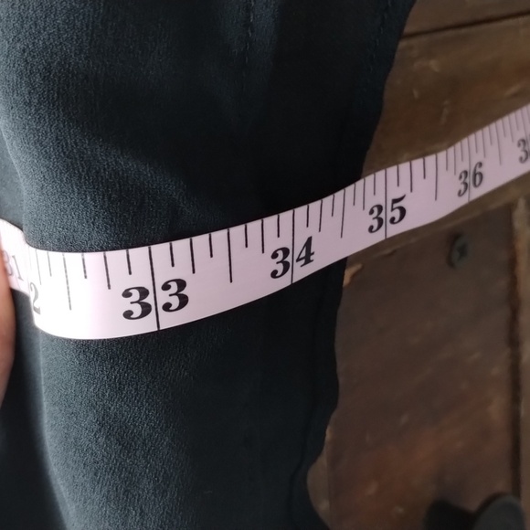 Parker silk black dress lightweight LBD size small sheer with lining - Picture 8 of 10